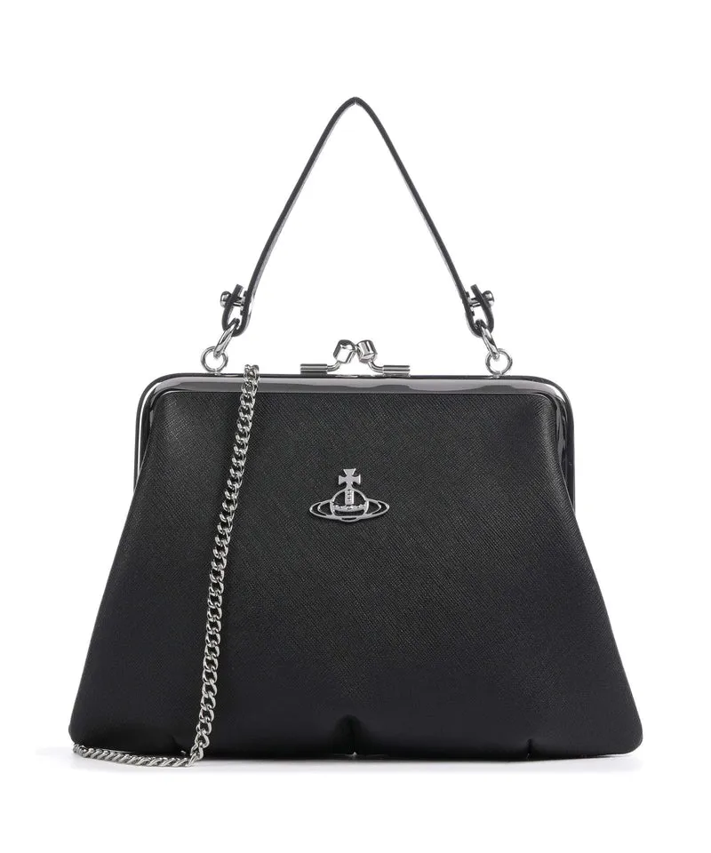 Vivienne Westwood Granny Frame Saffiano Crossover väska black