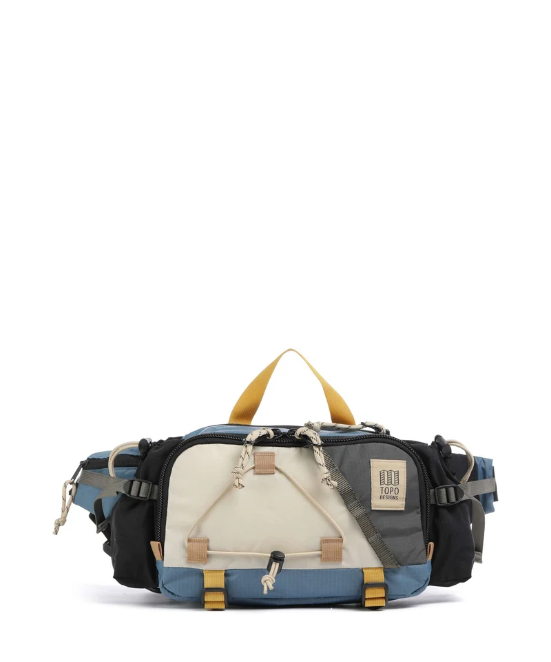 Topo Designs Mountain Hydro Midjeväska stone blue/bone white