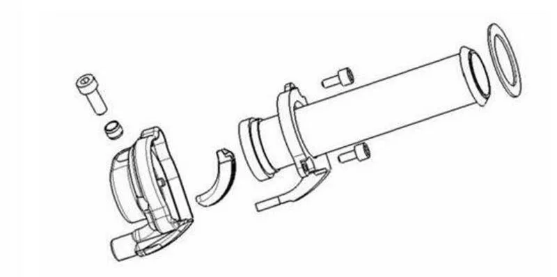 PIAGGIO THROTTLE HANDLES 124MM MP3/X8/X9/X EVO 3745.03-00