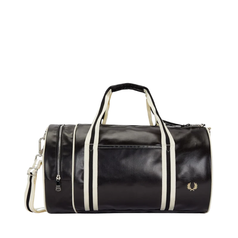 Classic Barrel Bag - Black/Ecru