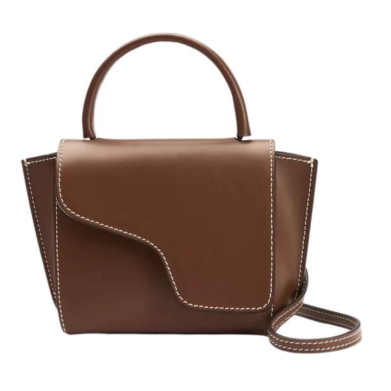 Montalcino Leather Mini Handbag - Cannella