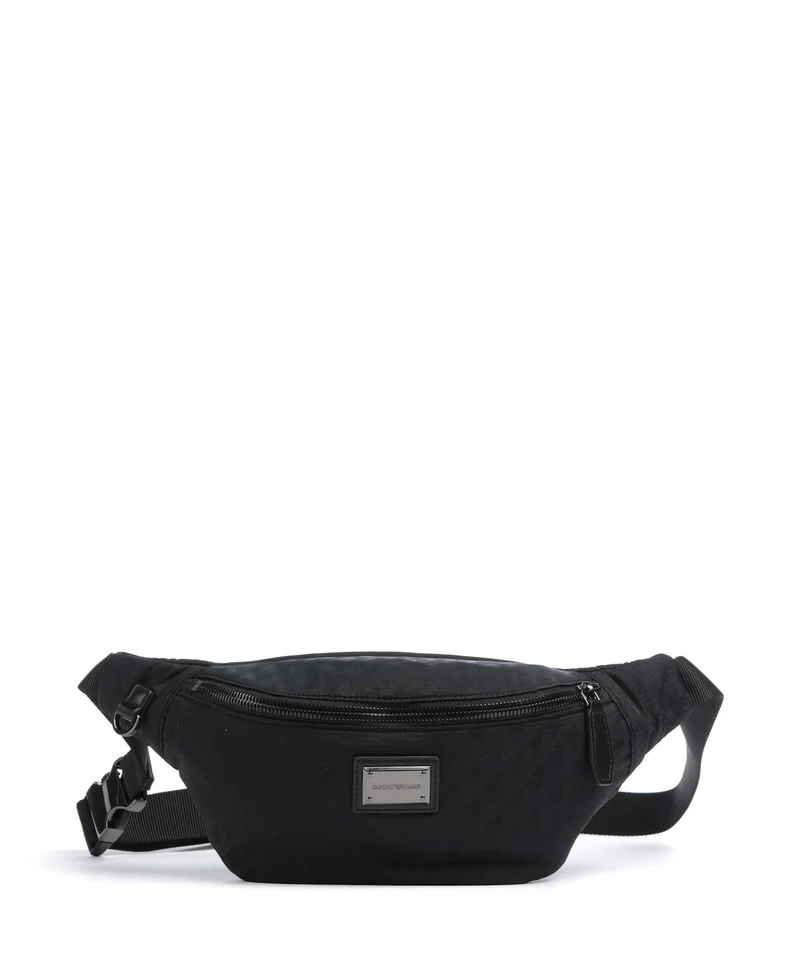 Emporio Armani Eagle All Over Midjeväska black beauty