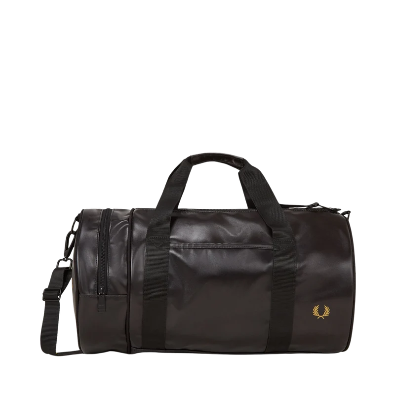 Tonal Classic Barrel Bag - Black/Gold