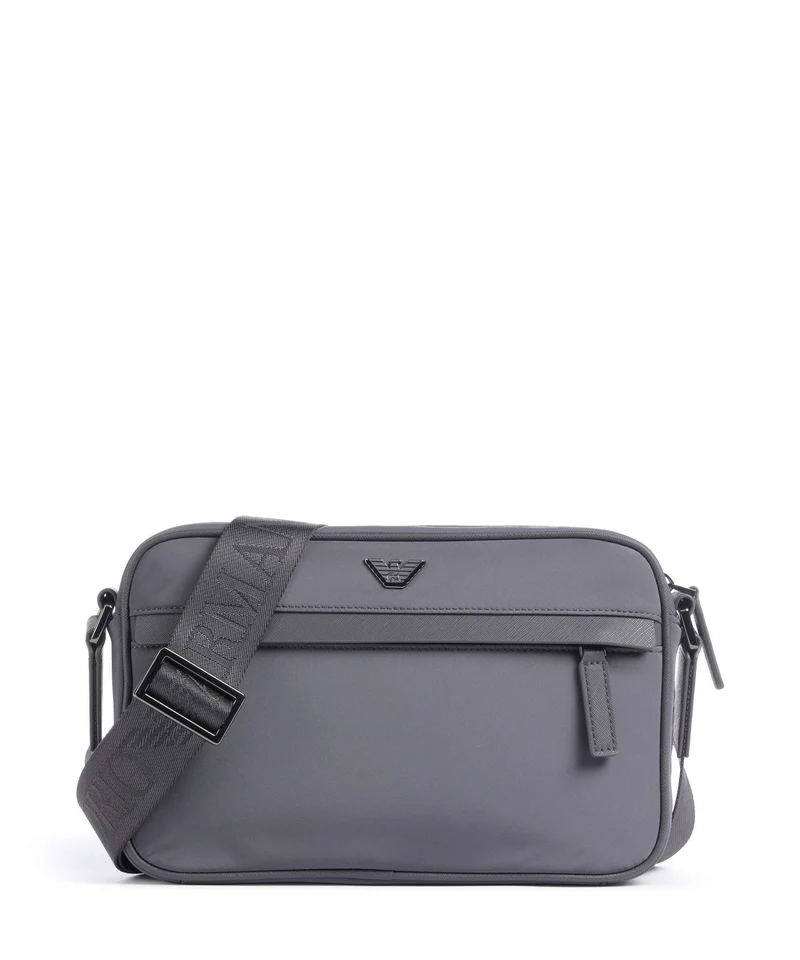 Emporio Armani Nylon Recycled Crossover väska grey