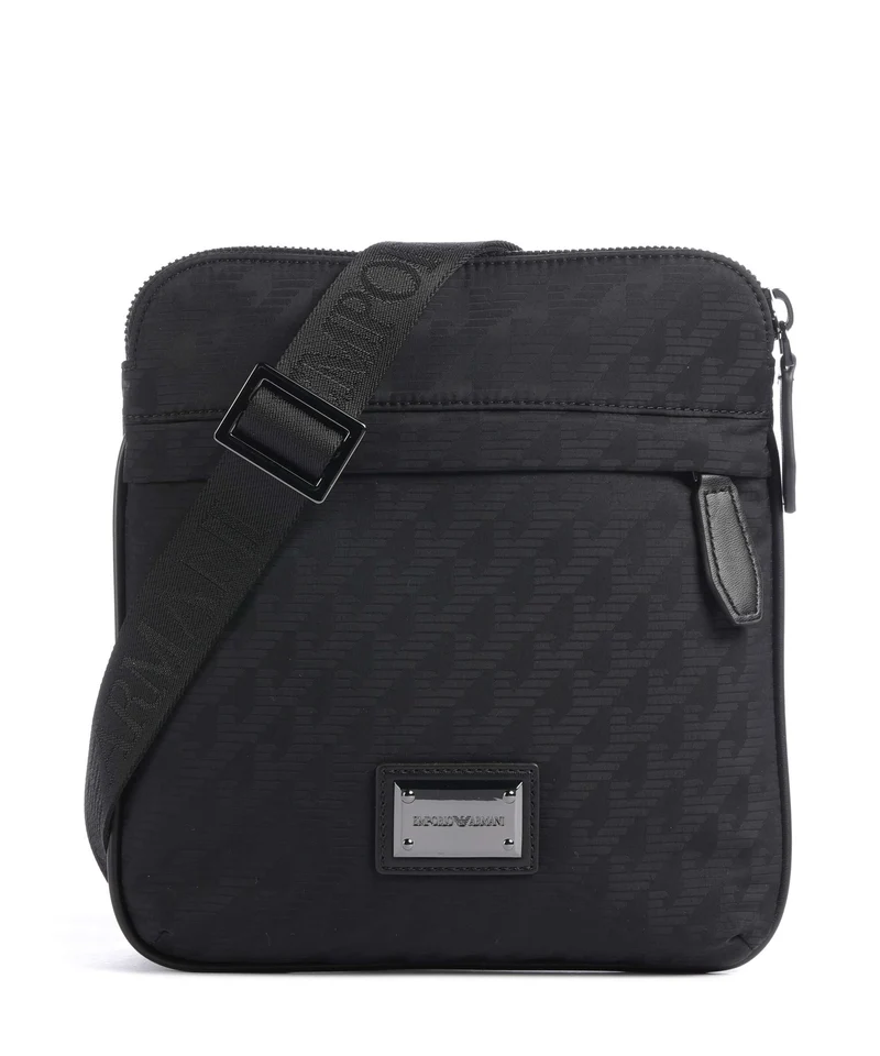 Emporio Armani Eagle All Over Crossover väska black beauty