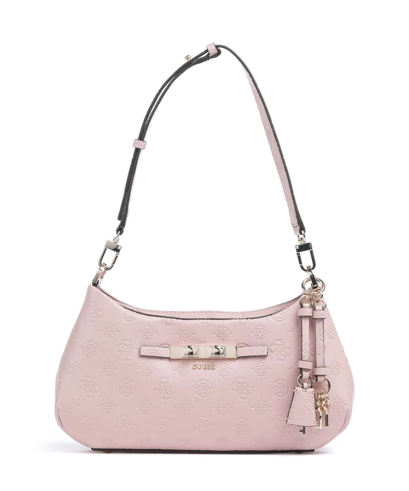 Guess Carmella Axelremsväska light pink logo