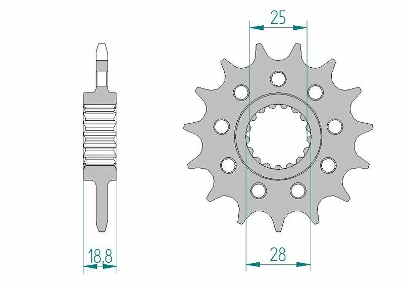 AFAM Steel Standard Front Sprocket 61802 - 520 61802-16