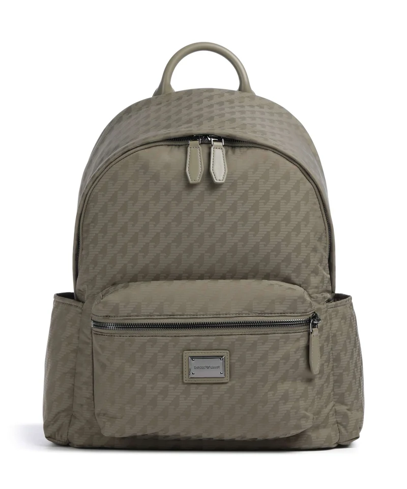 Emporio Armani Eagle All Over Ryggsäck stone gray