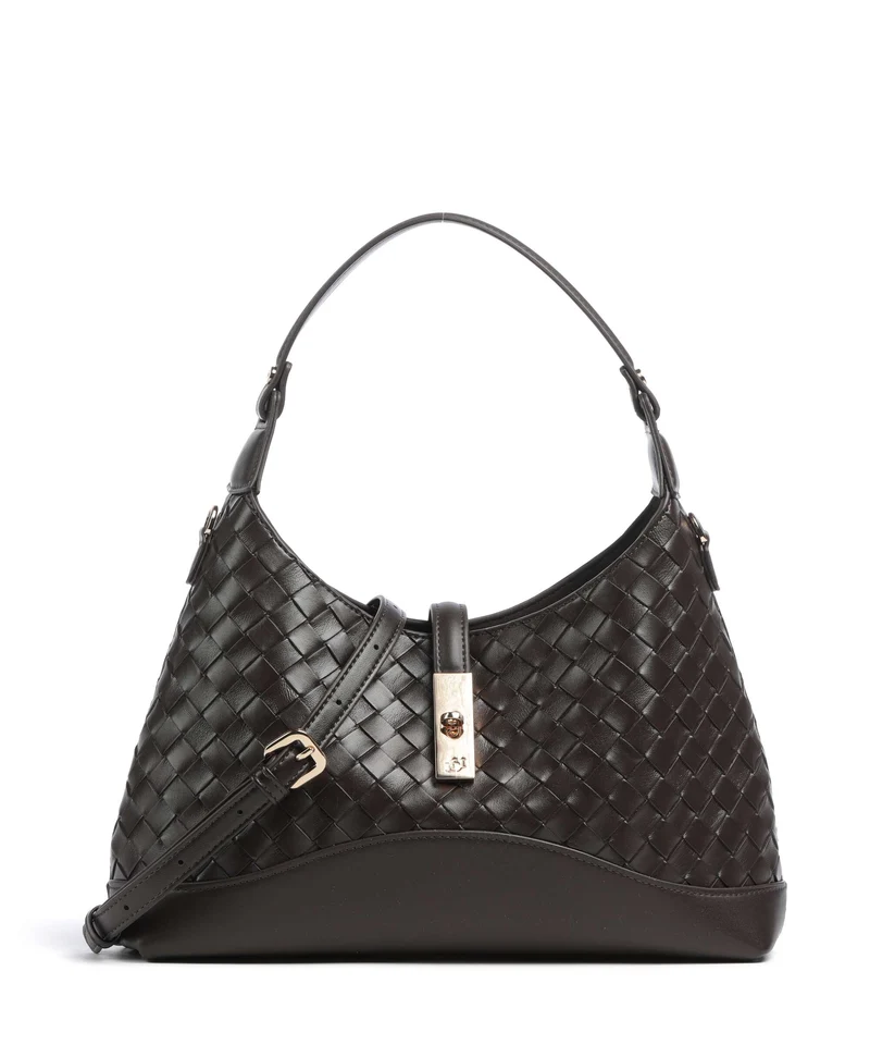 Dune London Dorset Axelremsväska dark brown