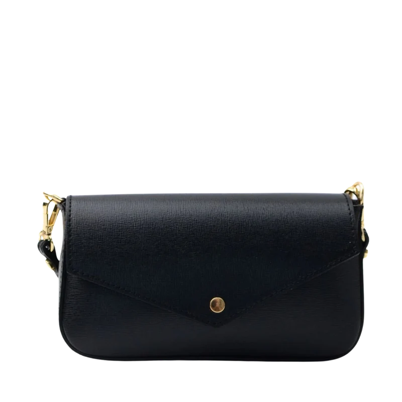 Mini Envelope Leather - Black