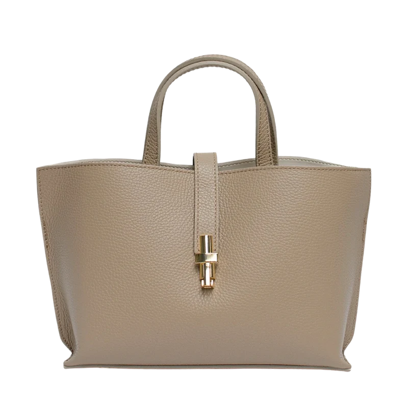 Aversa Leather Bag - Latte