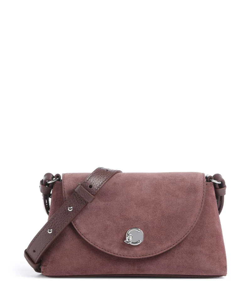 Coccinelle Nikla Suede Crossover väska berry