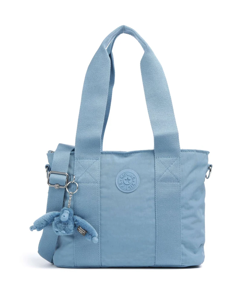 Kipling Basic Minta M Up Axelremsväska vintage blue