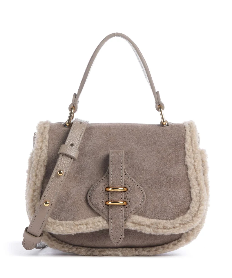Coccinelle Mavery Suede Eco Crossover väska warm taupe