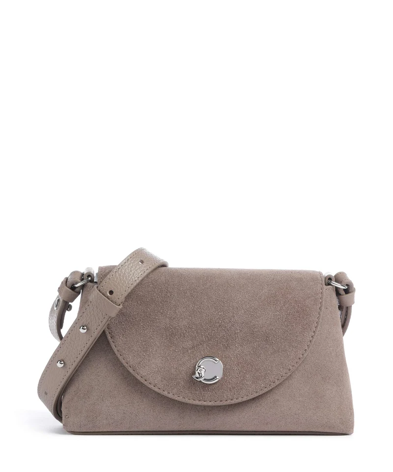 Coccinelle Nikla Suede Crossover väska warm taupe