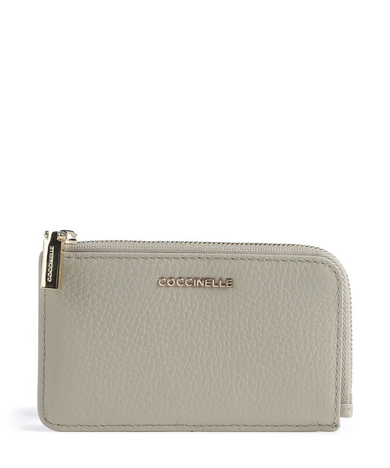 Coccinelle Metallic Soft Korthållare eucalipto