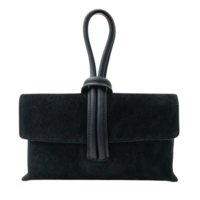 Barletta Bag - Black suede