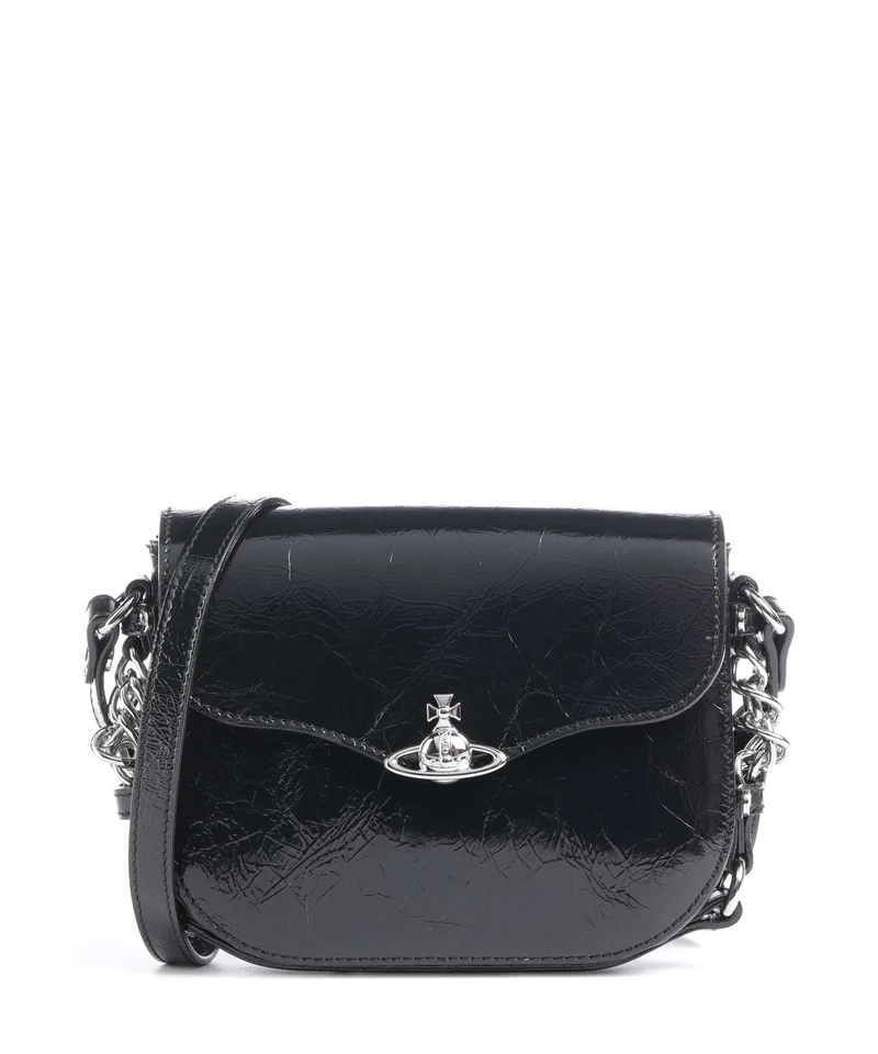 Vivienne Westwood Hunter Naplak Axelremsväska black