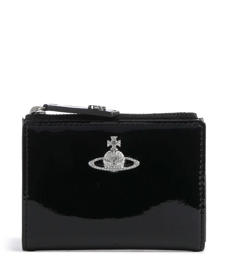 Vivienne Westwood Patent Korthållare black/diamante orb