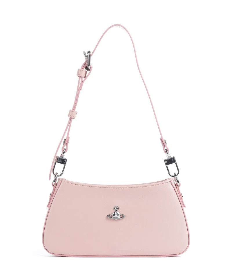 Vivienne Westwood Tasha Smooth Axelremsväska pastel pink