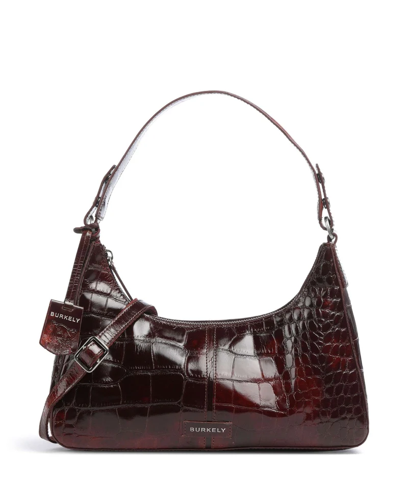 Burkely Cool Colbie Axelremsväska burgundy patent