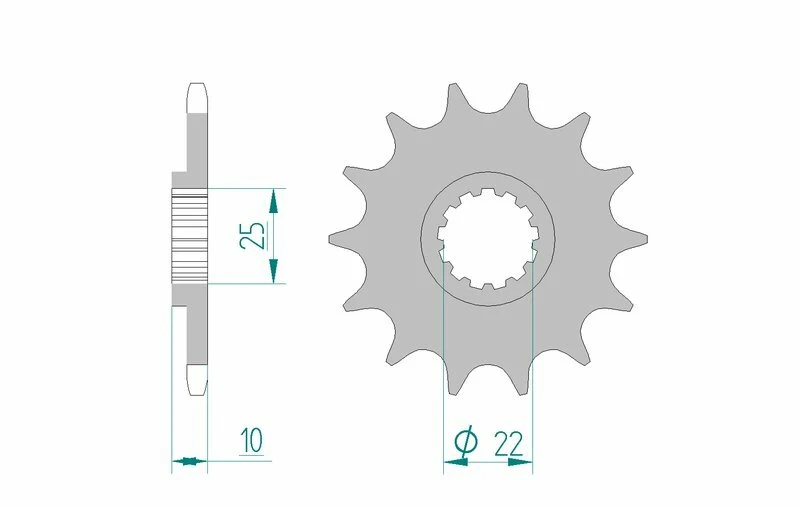 AFAM Steel Standard Front Sprocket 21510 - 520 21510-15