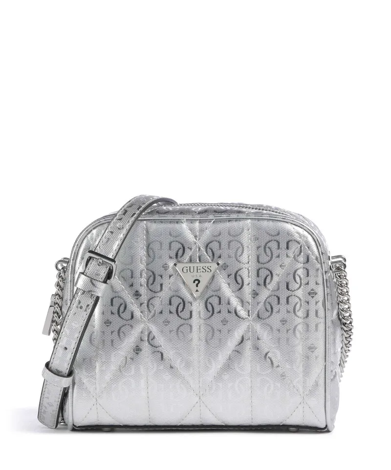 Guess Aldina G-Shine Crossover väska silver