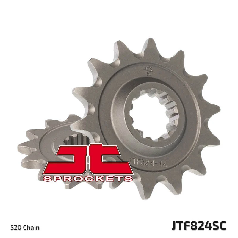 JT SPROCKETS Steel Self-Cleaning Front Sprocket 824 - 520 JTF824.14SC