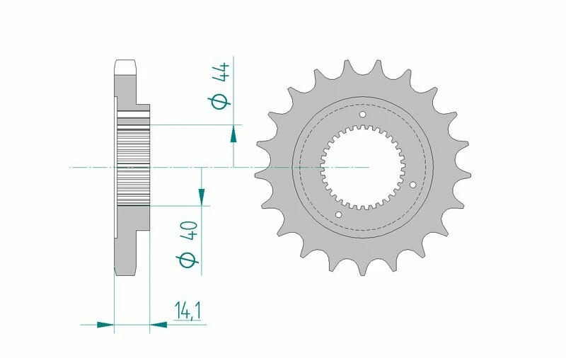 AFAM Steel Standard Front Sprocket 94602 - 530 94602-21