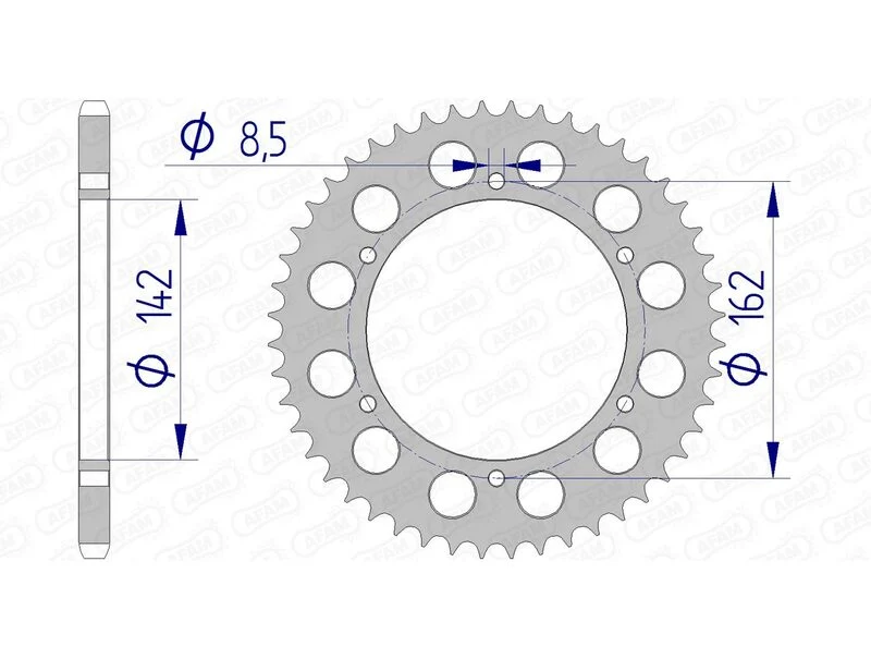 AFAM Aluminium Rear Sprocket 15305 - 520 15305-48