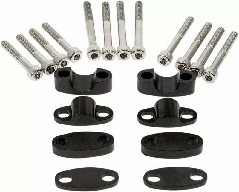EMGO RISER KIT HANDLEBAR 7/8 BLACK 23-09371