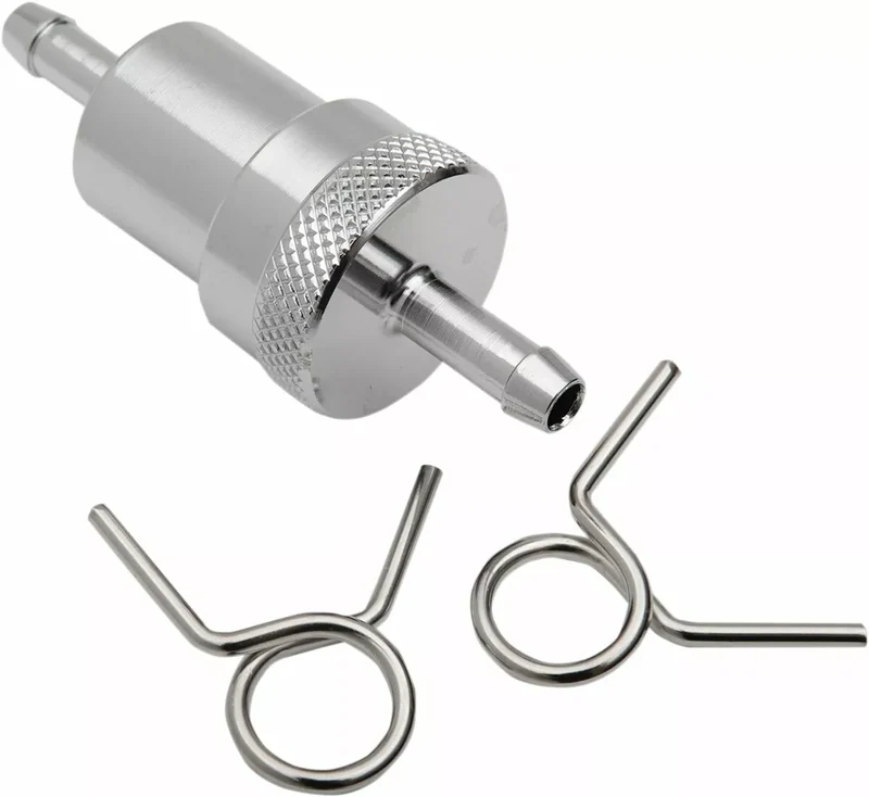 EMGO FUEL FILTER 1/4 CHROME 14-34461