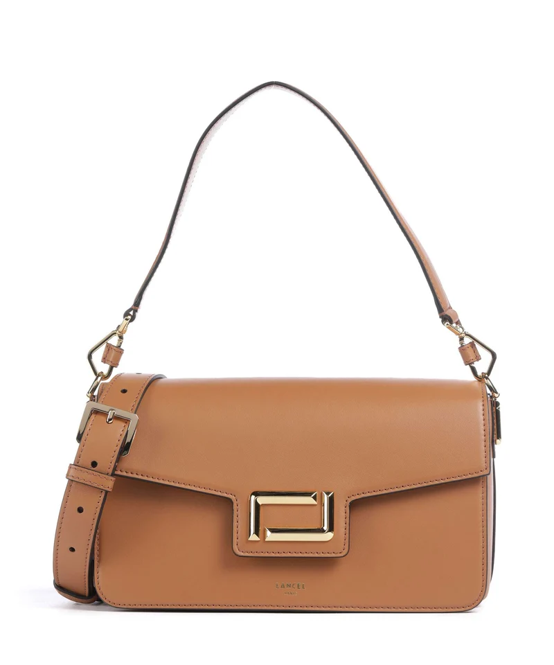 Lancel Angèle M Axelremsväska camel