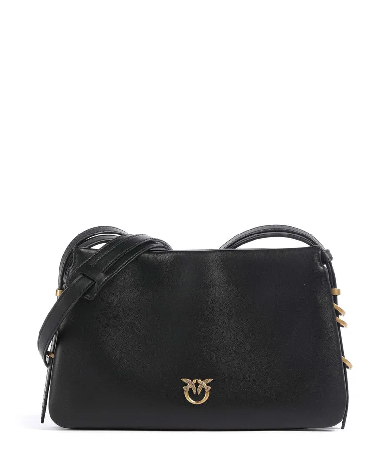 Pinko Triplet Mini Crossover väska nero/antique gold