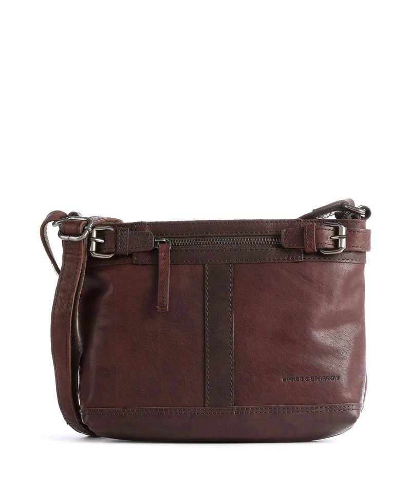 Spikes & Sparrow Bronco Crossover väska dark brown