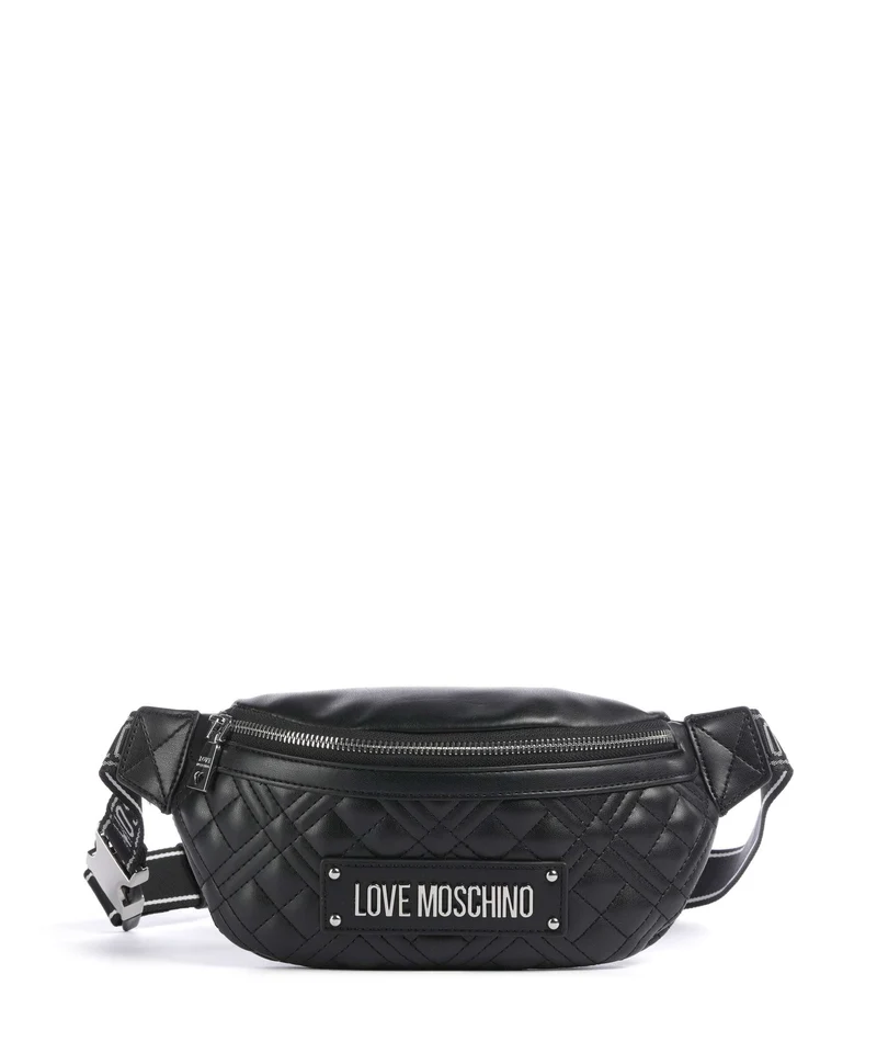 Love Moschino Quilted Midjeväska black