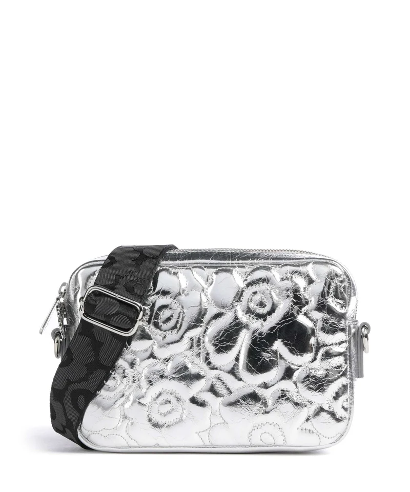 Marimekko Gratha Soft Unikko Crossover väska silver