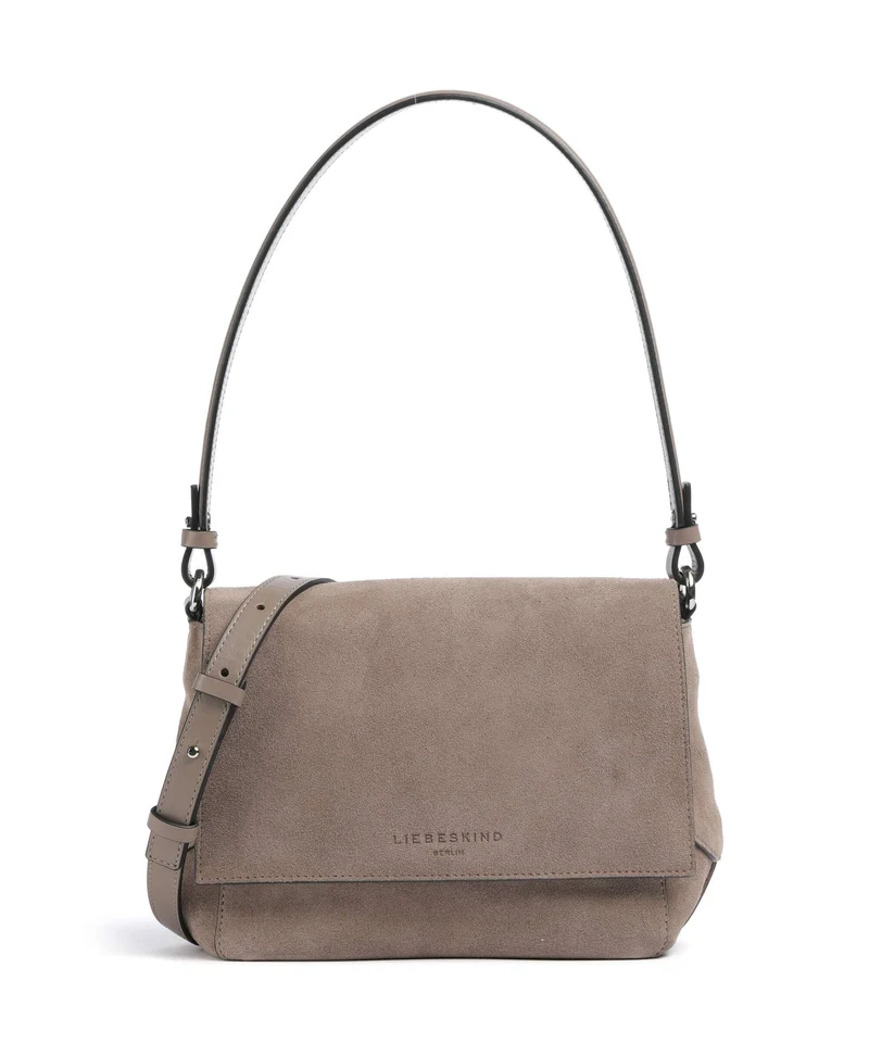 Liebeskind Lilly Suede M Axelremsväska neutral gray