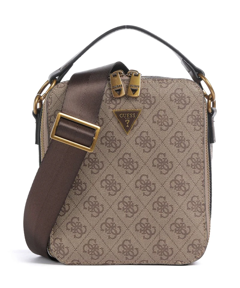 Guess Torino 4G Eco Crossover väska beige/brown