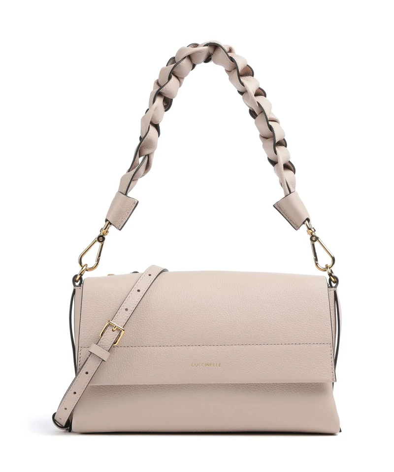 Coccinelle Boheme Grana Double Axelremsväska rosette/warm taupe