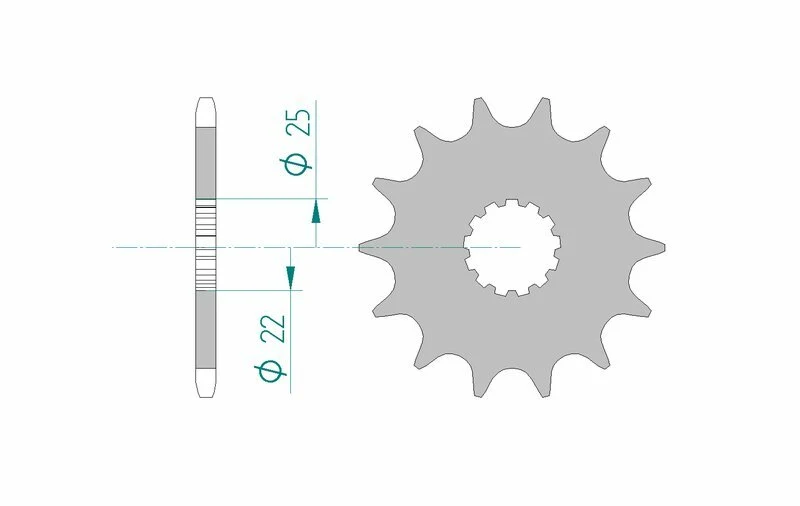 AFAM Steel Standard Front Sprocket 27500 - 520 27500-17
