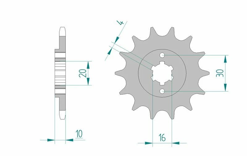 AFAM Steel Standard Front Sprocket 46203 - 520 46203-14