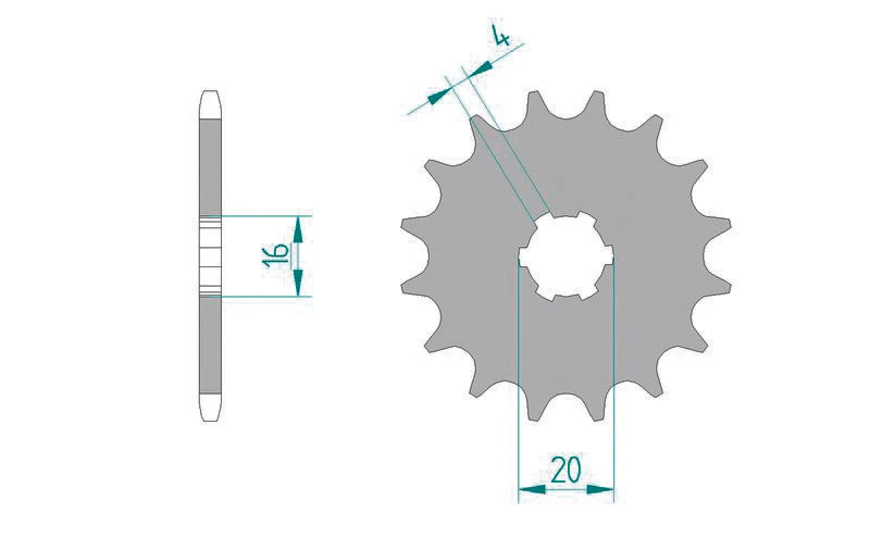 AFAM Steel Standard Front Sprocket 22101 - 420 22101-12