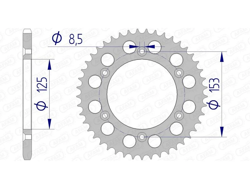 AFAM Aluminium Ultra-Light Rear Sprocket 11212 - 520 11212N-42