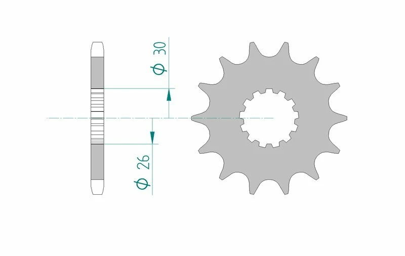 AFAM Steel Standard Front Sprocket 88600 - 525 88600-18