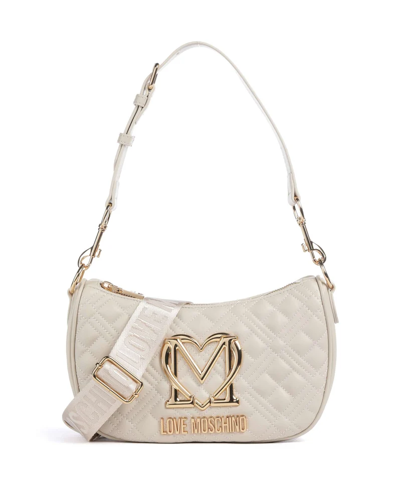 Love Moschino Allure Axelremsväska avorio