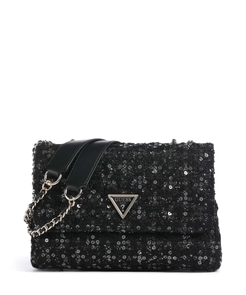 Guess Giully Axelremsväska black/grey