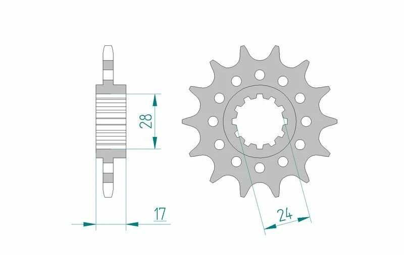AFAM Steel Standard Front Sprocket 20511 - 520 20511-14