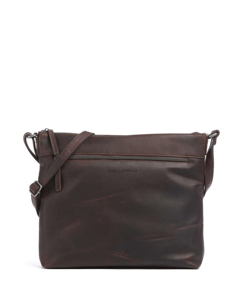 The Chesterfield Brand Wax Pull Up Cow Cartagena Crossover väska brown