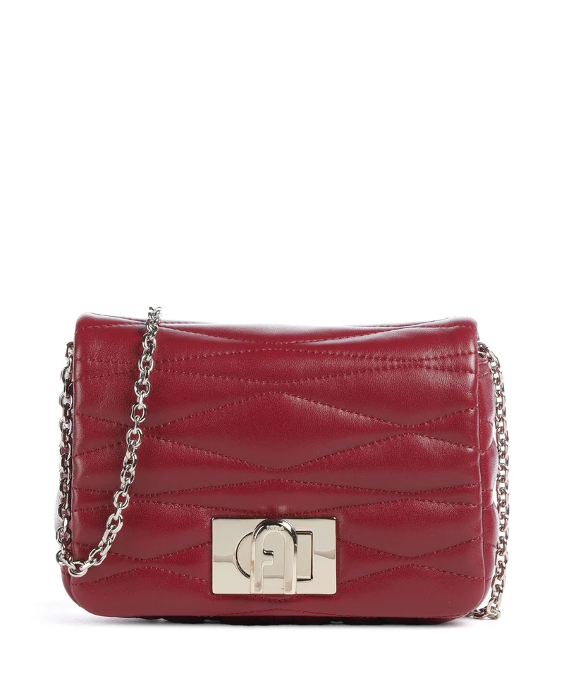 Furla 1927 Mini Soft Crossover väska ciliegia